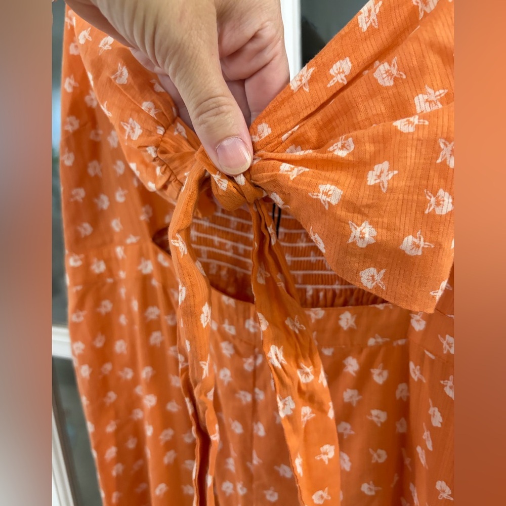 Cleobella Skylar Floral Cutout Jumpsuit in Copper - Size L - NWT - Picture 5 of 11